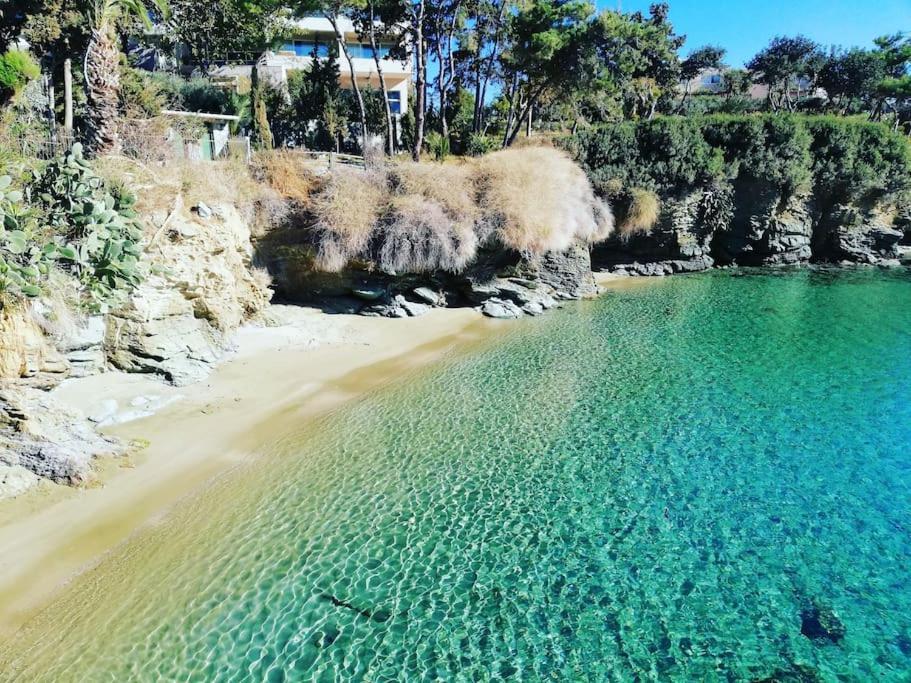 Lenico Beachfront Suites Agia Pelagia Exteriör bild